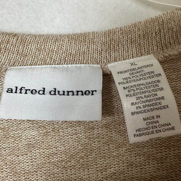 Sweater sz XL tan rust red yellow fall colors studded chiffon knit‎ cabincore - Picture 3 of 4